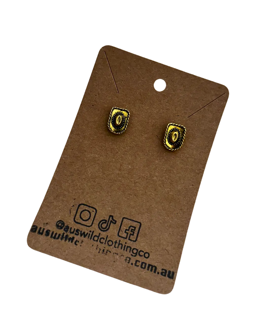 Akubra Stud Earrings by Aus Wild Clothing Co