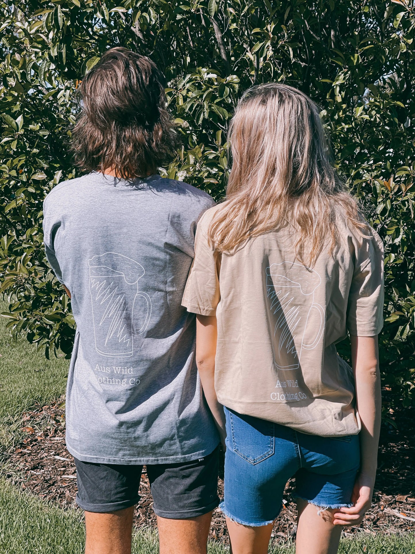Ballarat "Beer" TShirt - Grey Aus Wild Clothing Co