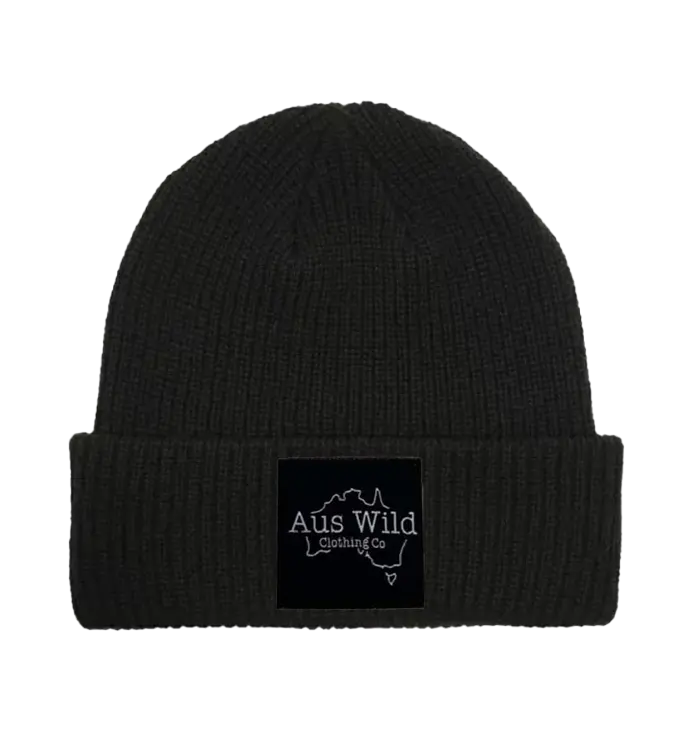 Buller Beanie - Black Aus Wild Clothing Co
