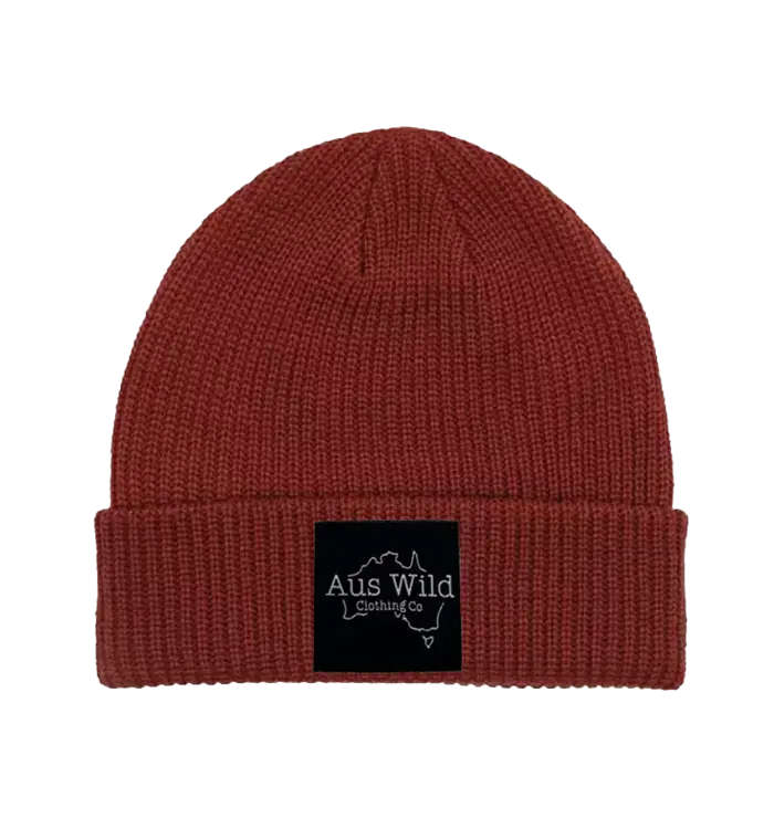 Buller Beanie - Burgundy Aus Wild Clothing Co