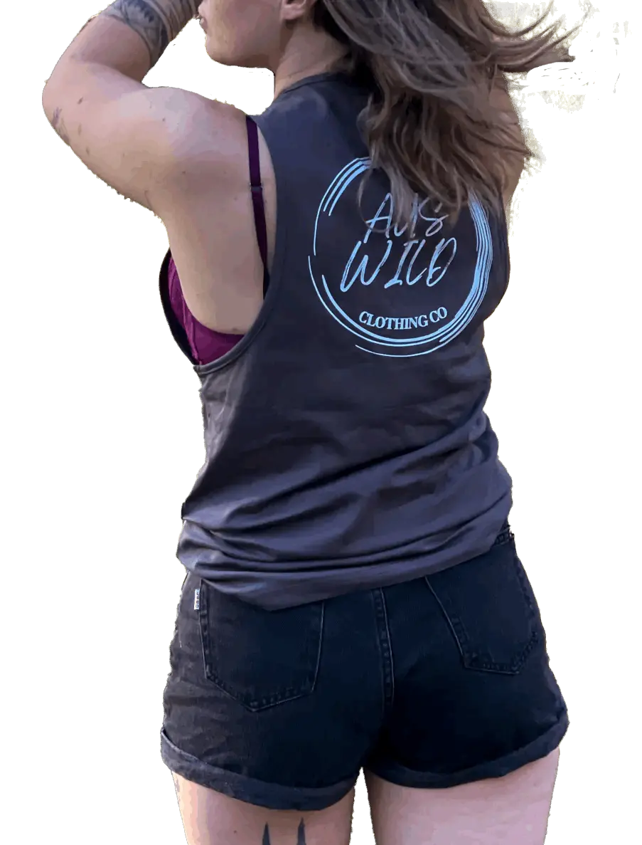 Burleigh Tank - Stone Aus Wild Clothing Co