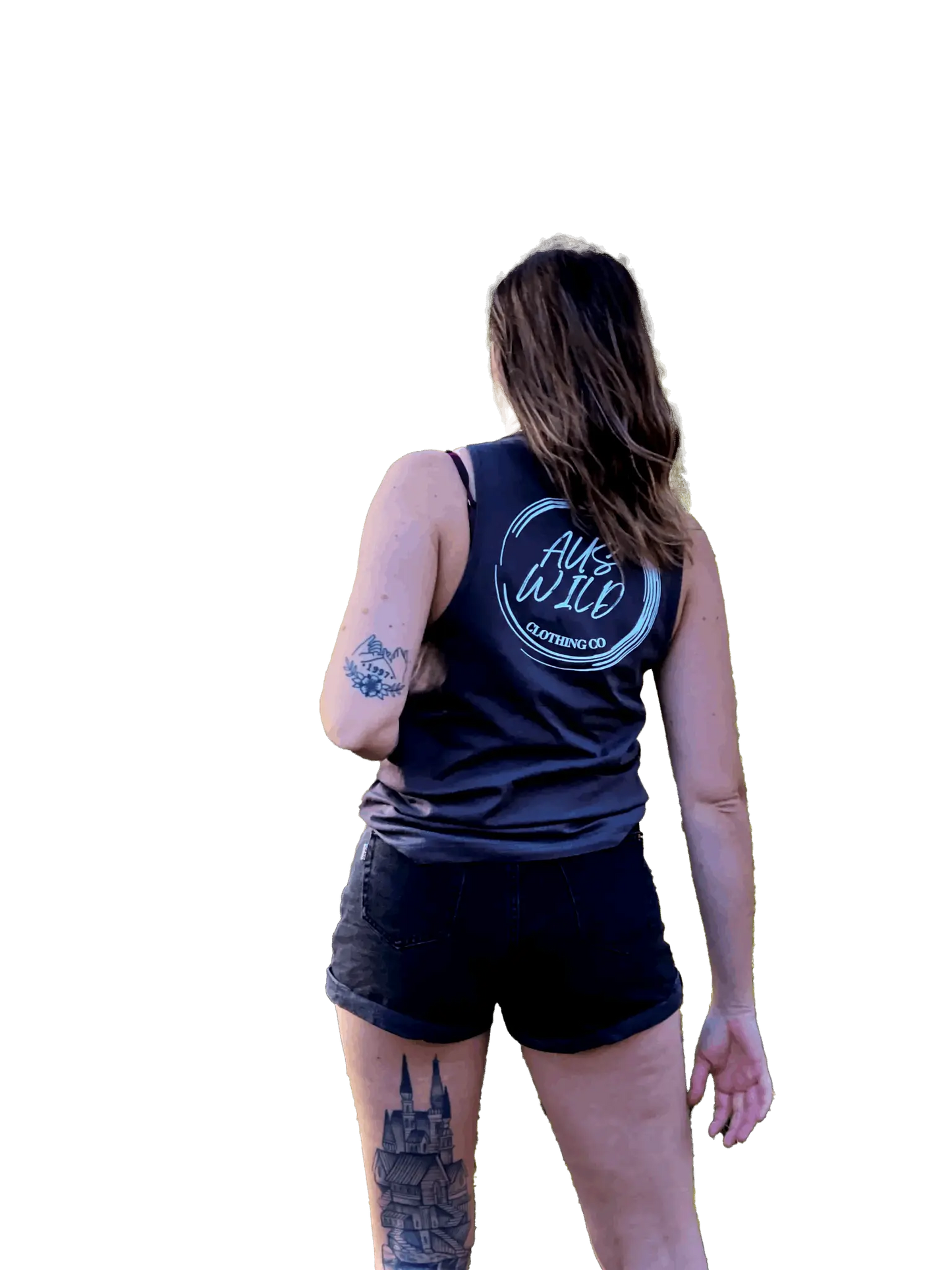 Burleigh Tank - Stone Aus Wild Clothing Co
