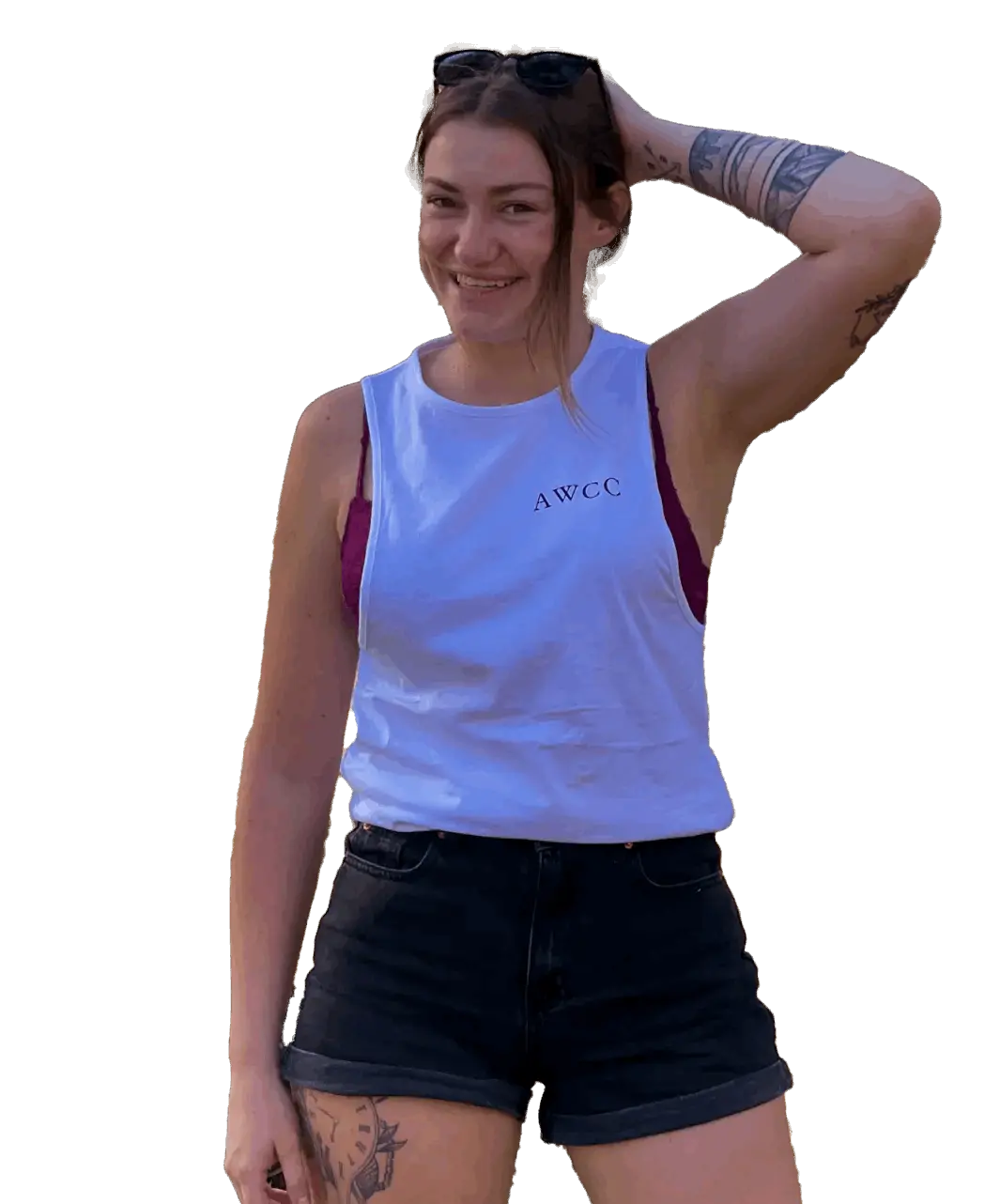 Byron Tank - White Aus Wild Clothing Co