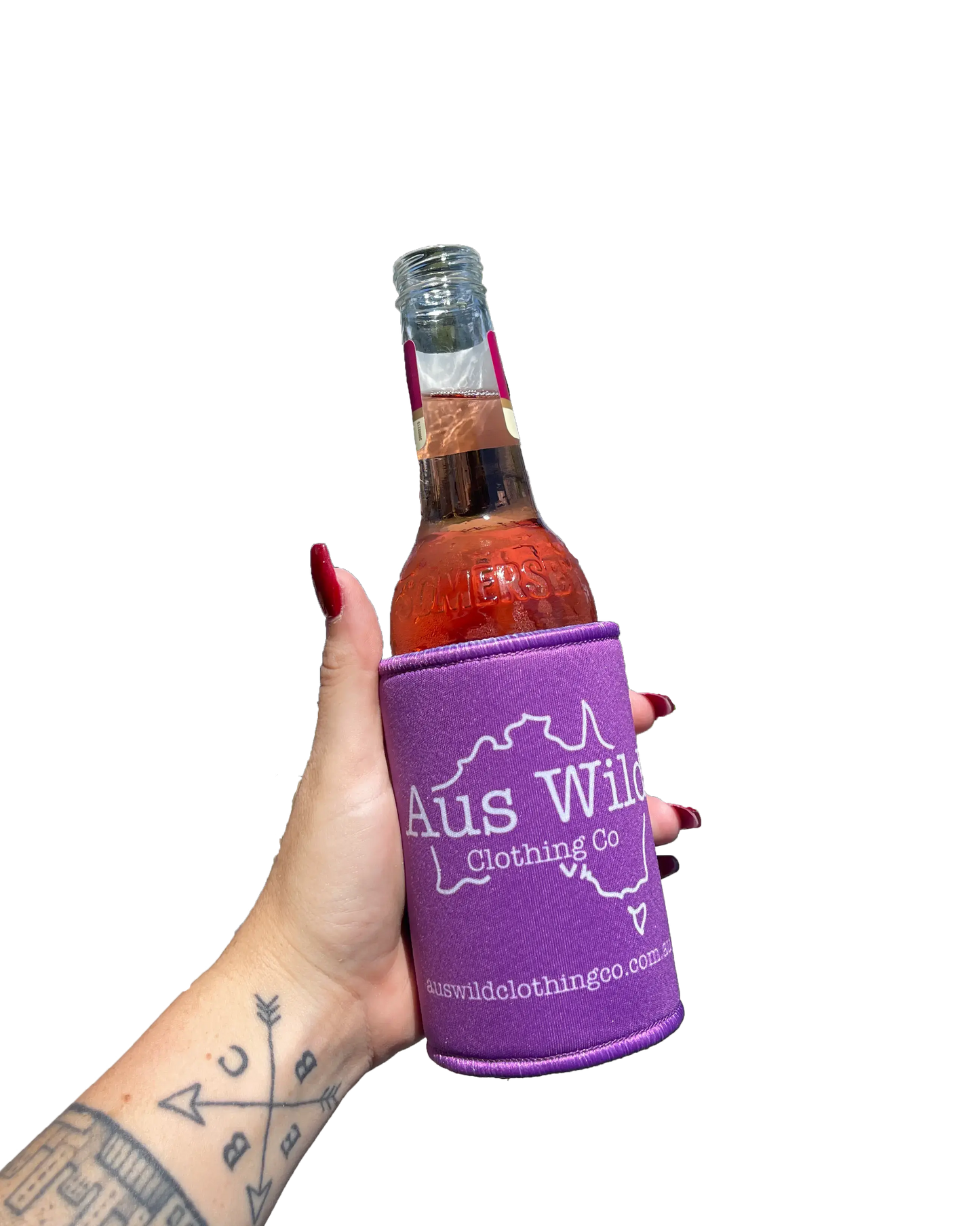 Classic Stubby Holder - Purple Aus Wild Clothing Co