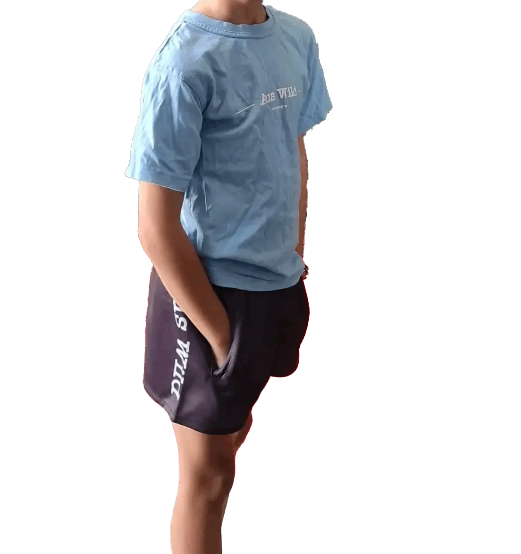 Cobar Kids Footy Shorts - Black Aus Wild Clothing Co