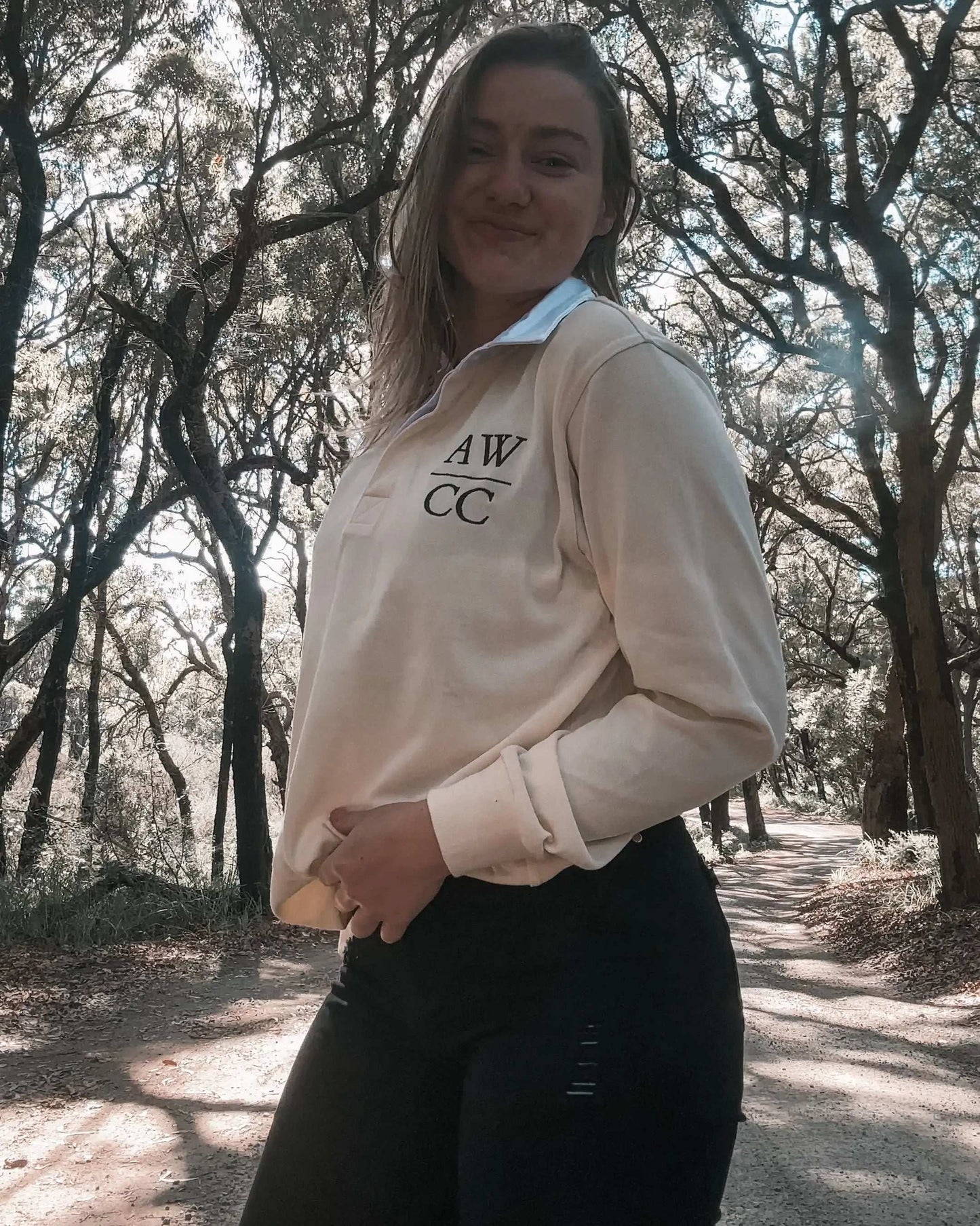 Elliston Rugby Jumper - Bone Aus Wild Clothing Co