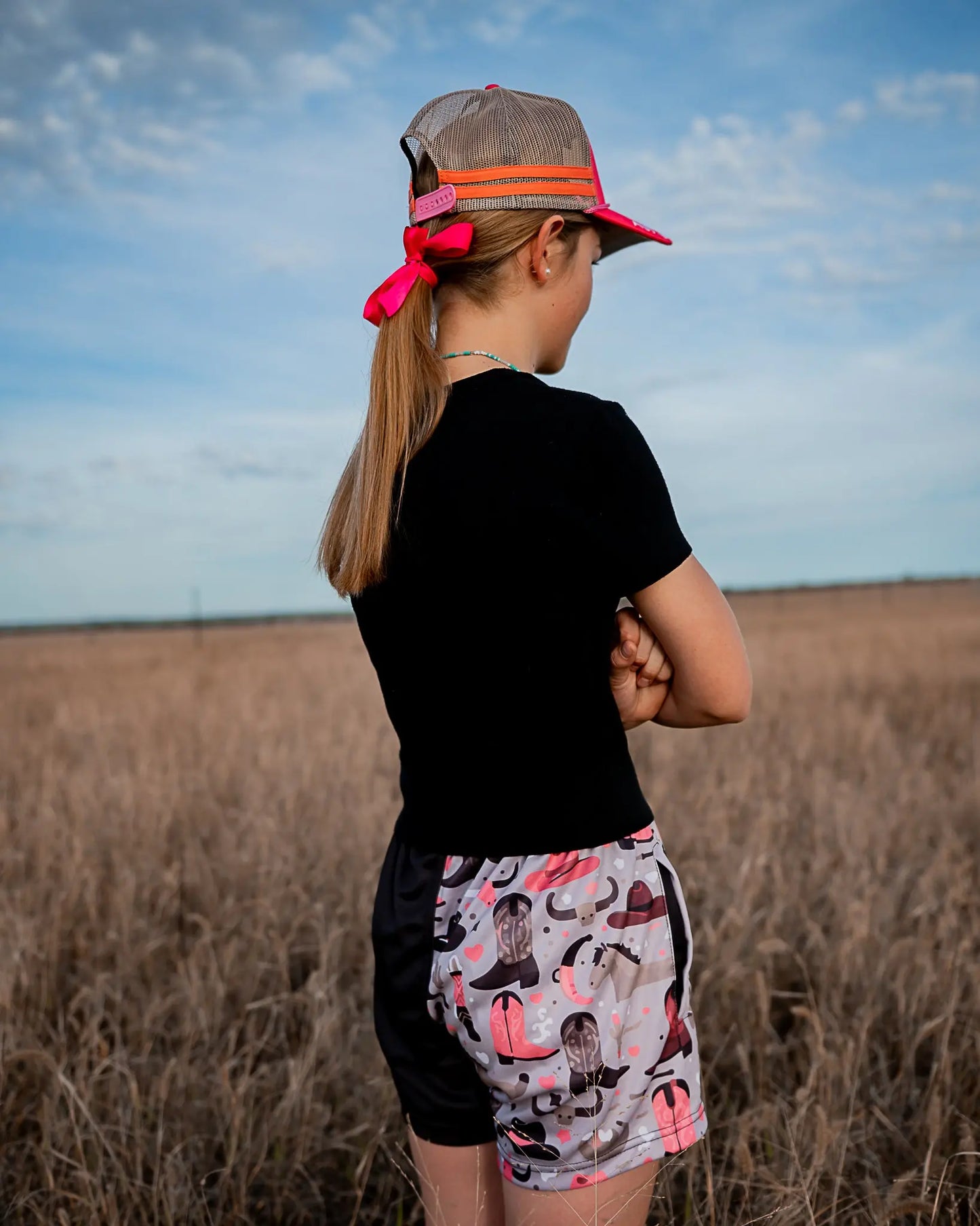 Eucla Footy Shorts - Black Aus Wild Clothing Co