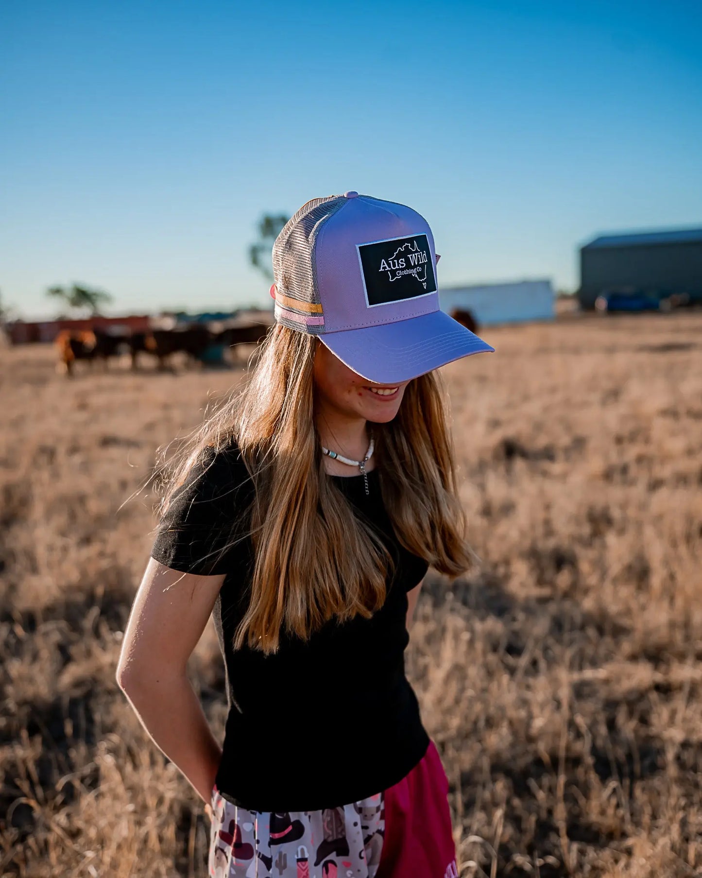 Finny Ponytail Trucker Cap Aus Wild Clothing Co