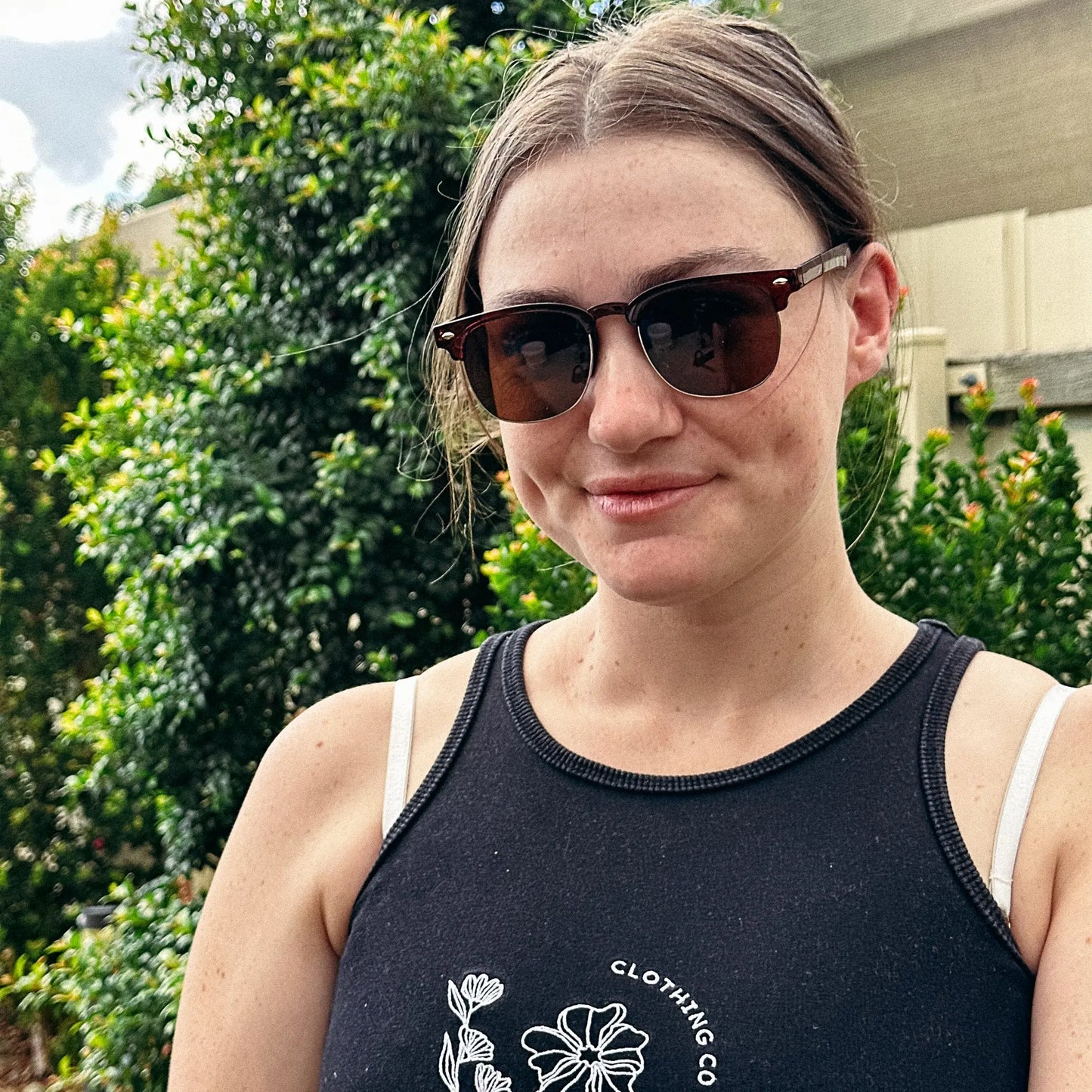 Half Rim Sunnies - Tortoiseshell Aus Wild Clothing Co