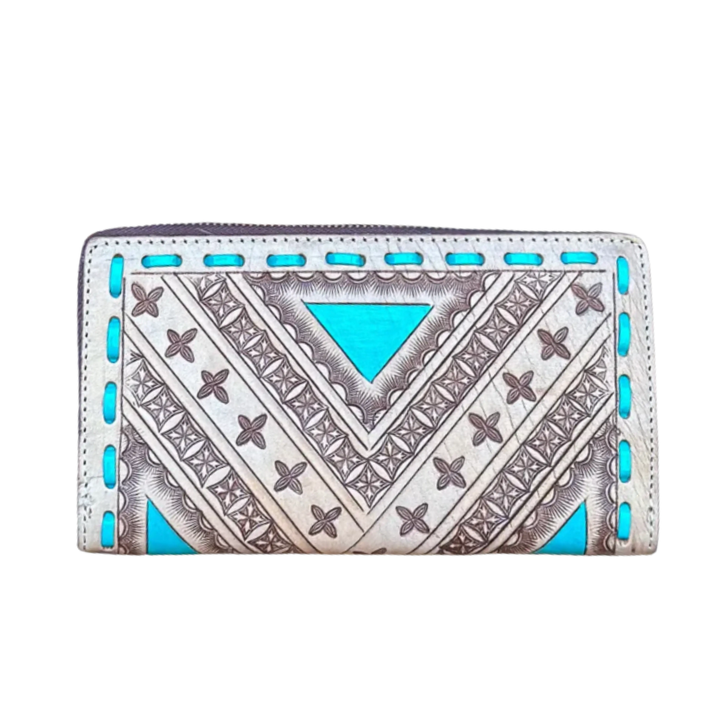 Leather Tooled Wallet Aus Wild Clothing Co