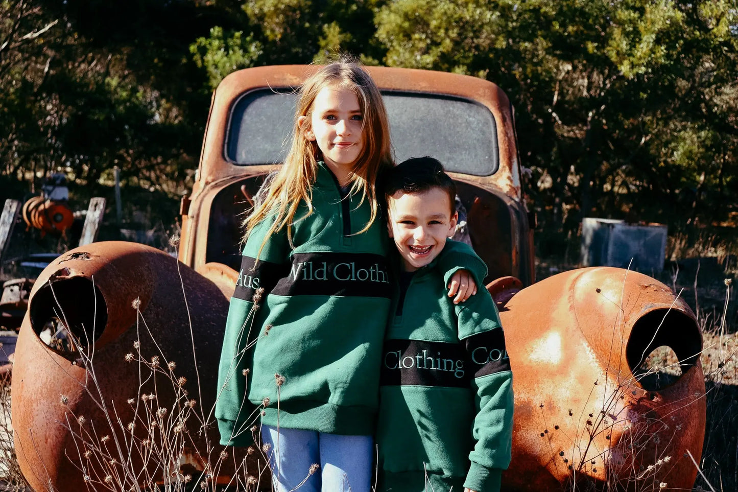Malanda Kids Half Zip Jumper Aus Wild Clothing Co