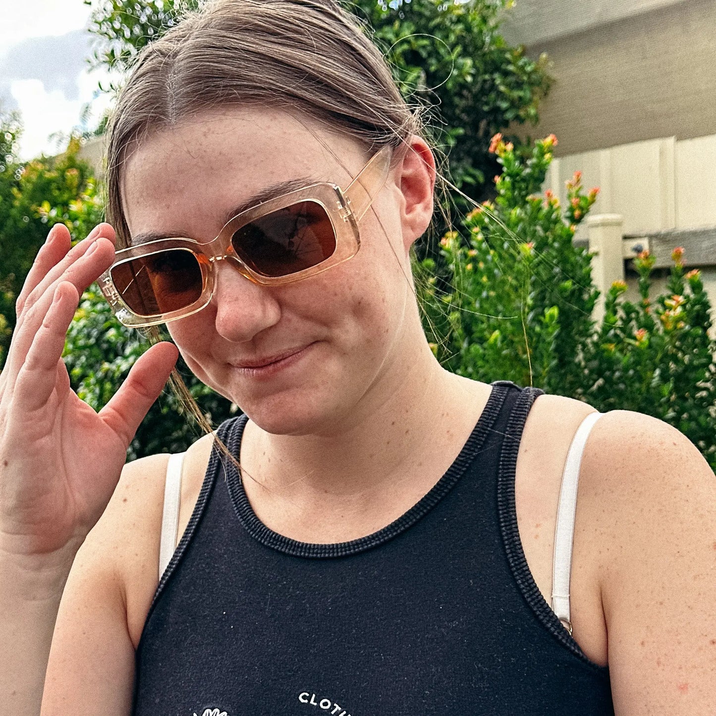 Nude Rectangle Sunnies Aus Wild Clothing Co