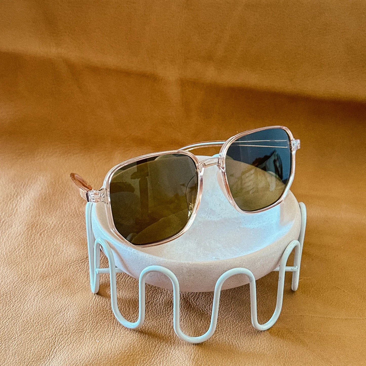 Oversized Nude Glasses by Aus Wild Clothing Co