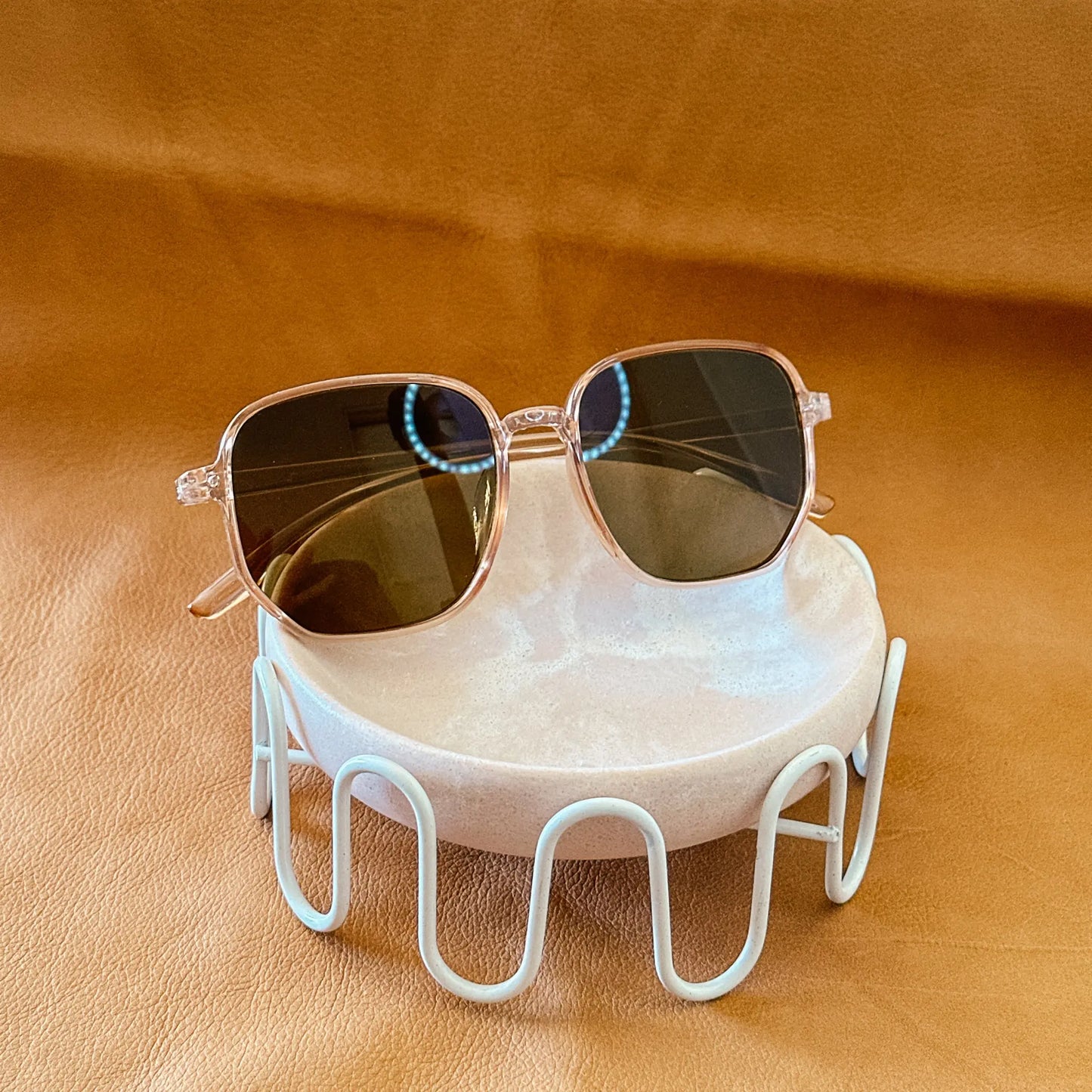 Oversized Nude Glasses by Aus Wild Clothing Co