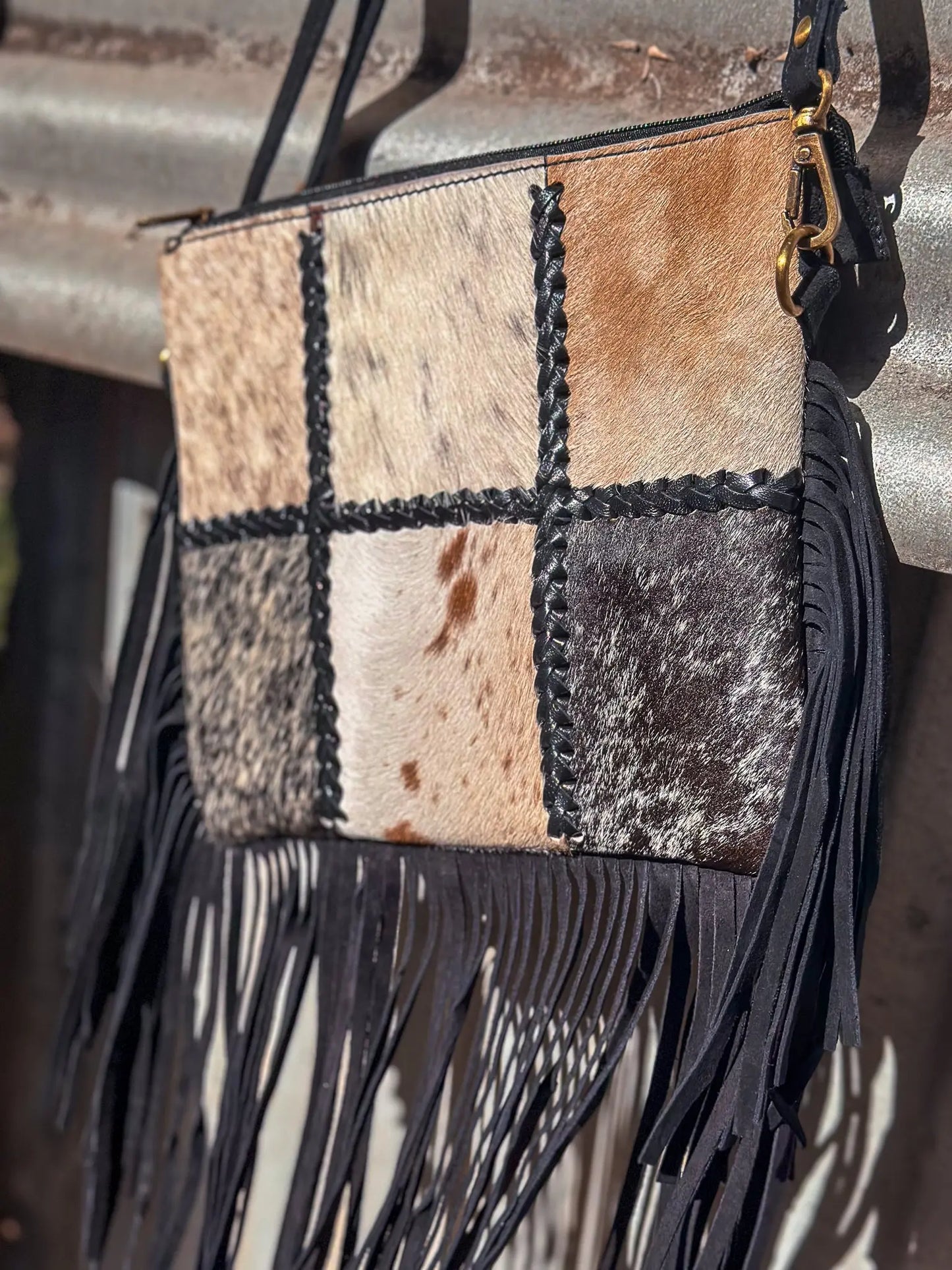 Patchwork Hide Bag Aus Wild Clothing Co