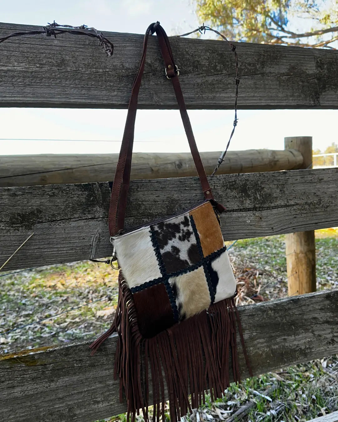 Patchwork Hide Bag Aus Wild Clothing Co