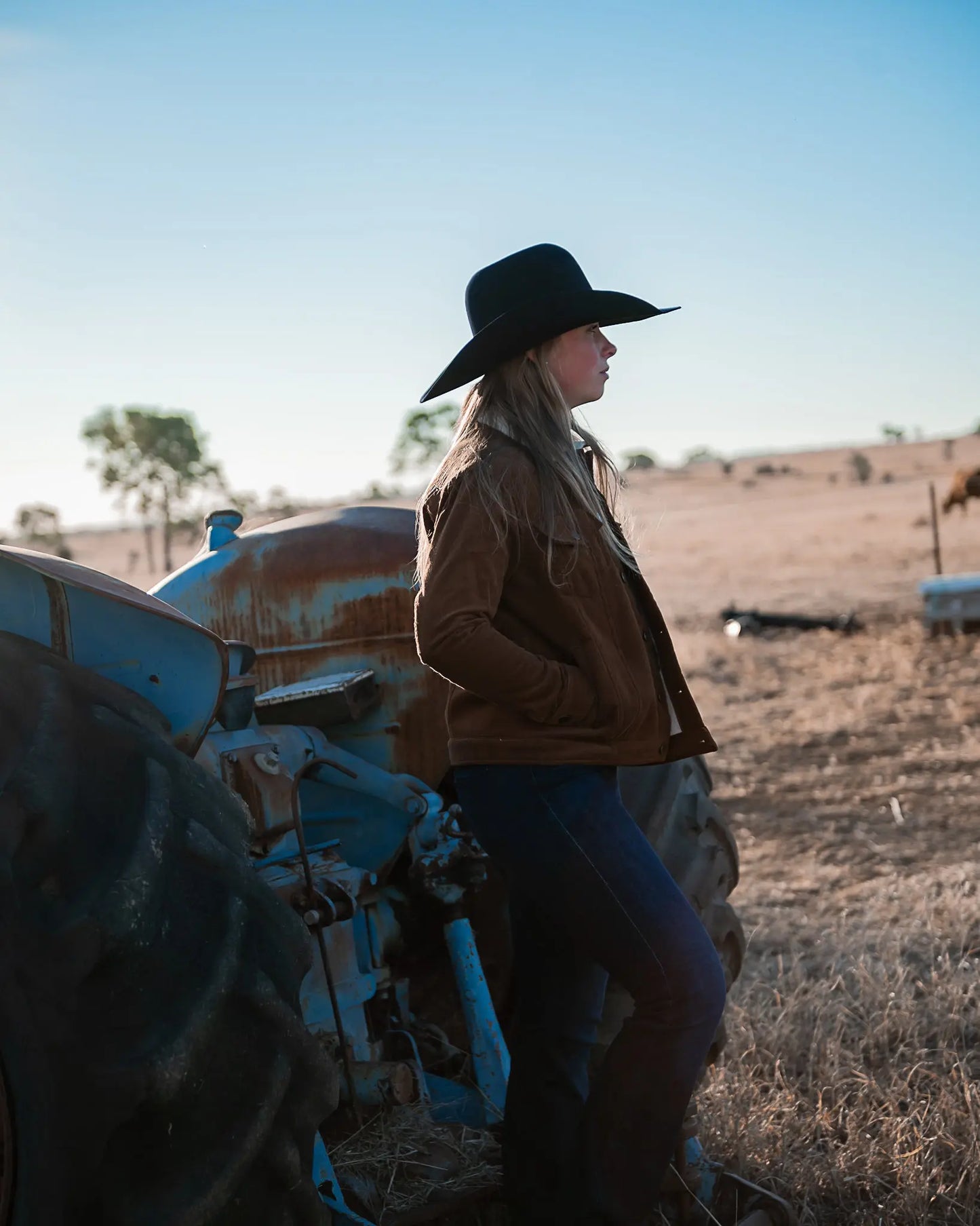 Pemberton Ladies Cord Jacket - Chestnut Aus Wild Clothing Co