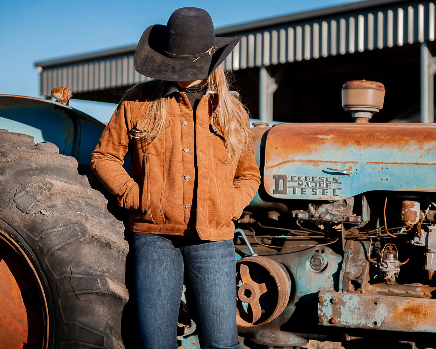 Pemberton Ladies Cord Jacket - Chestnut Aus Wild Clothing Co