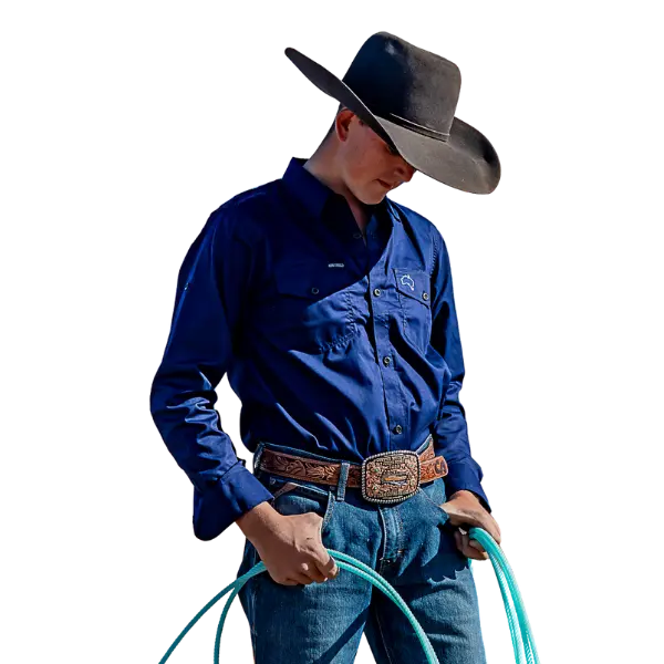 Penong Work Shirt - Navy Aus Wild Clothing Co