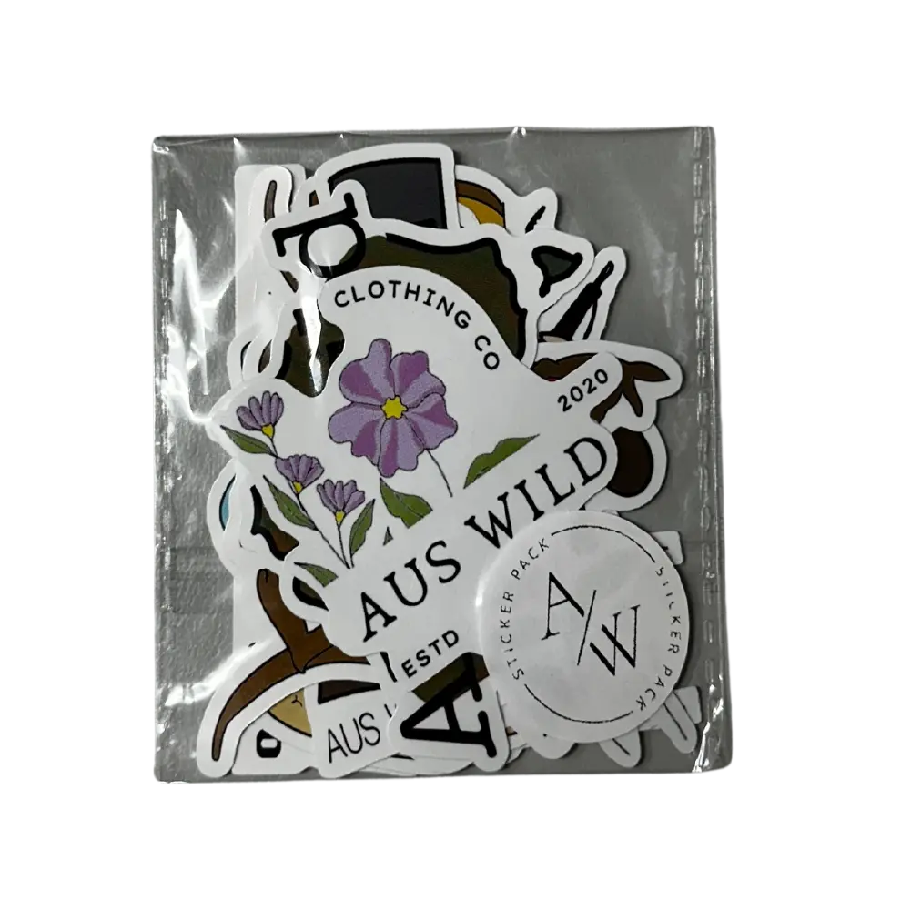 Sticker Packs Aus Wild Clothing Co