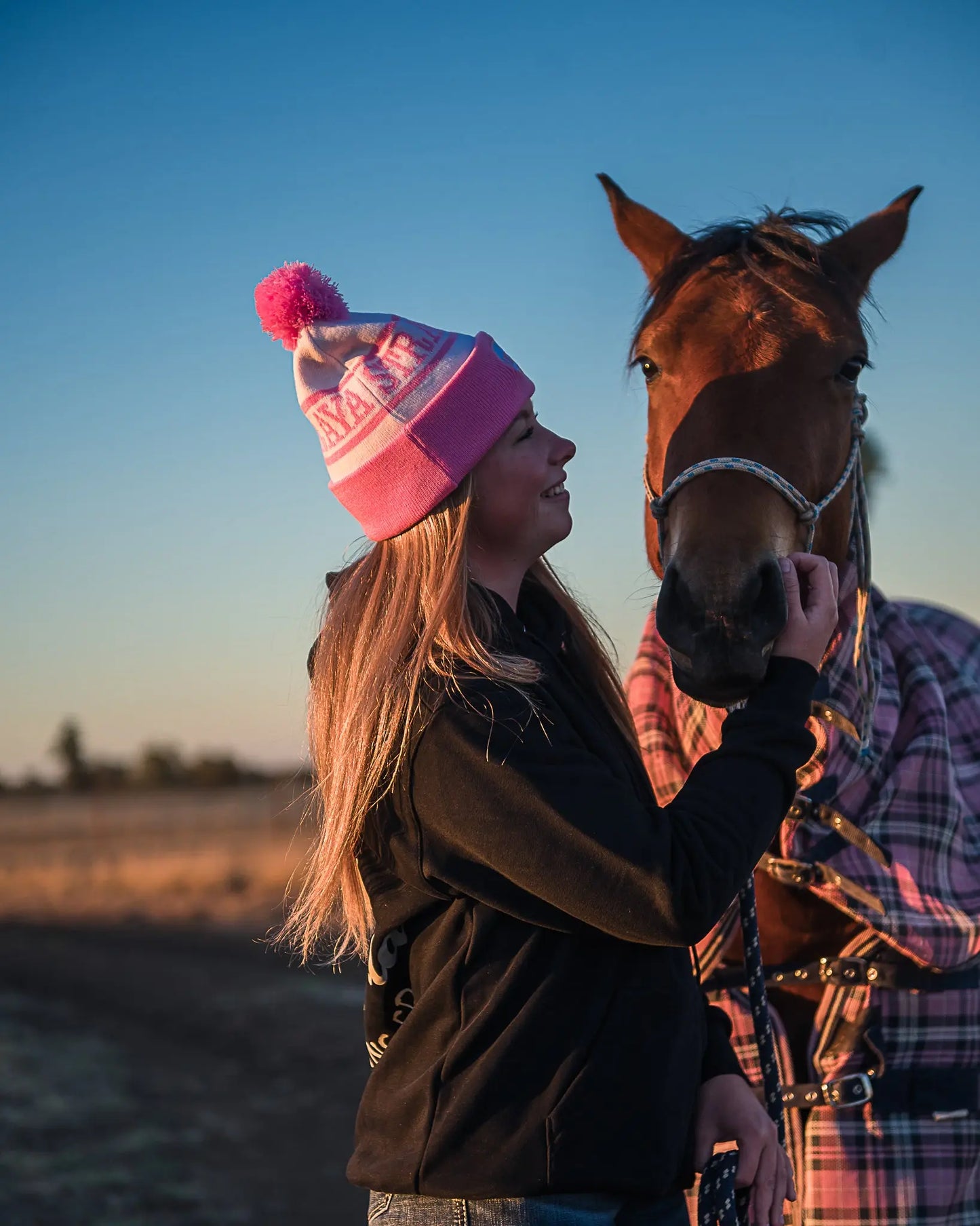 Straya Beanie - Pink Aus Wild Clothing Co