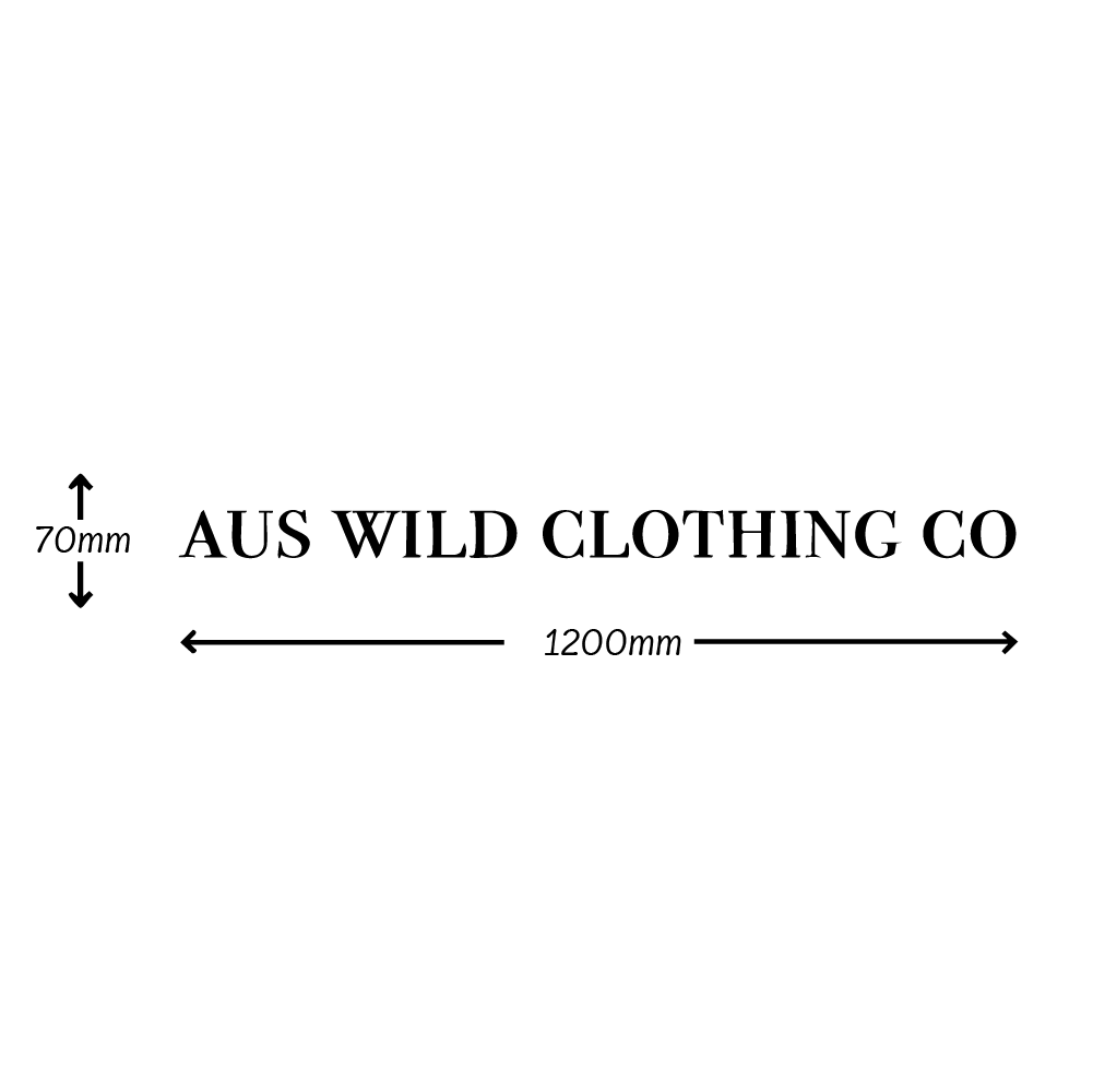 Windscreen Banner Aus Wild Clothing Co