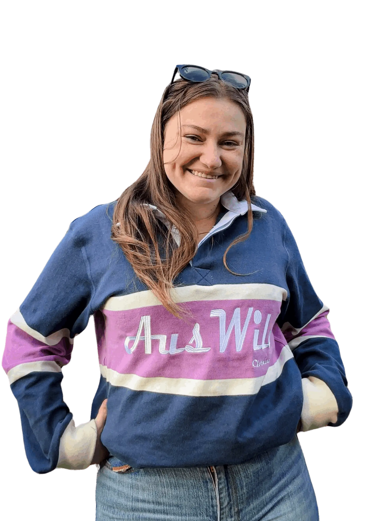 Yackandandah Rugby Jumper - Pink Aus Wild Clothing Co