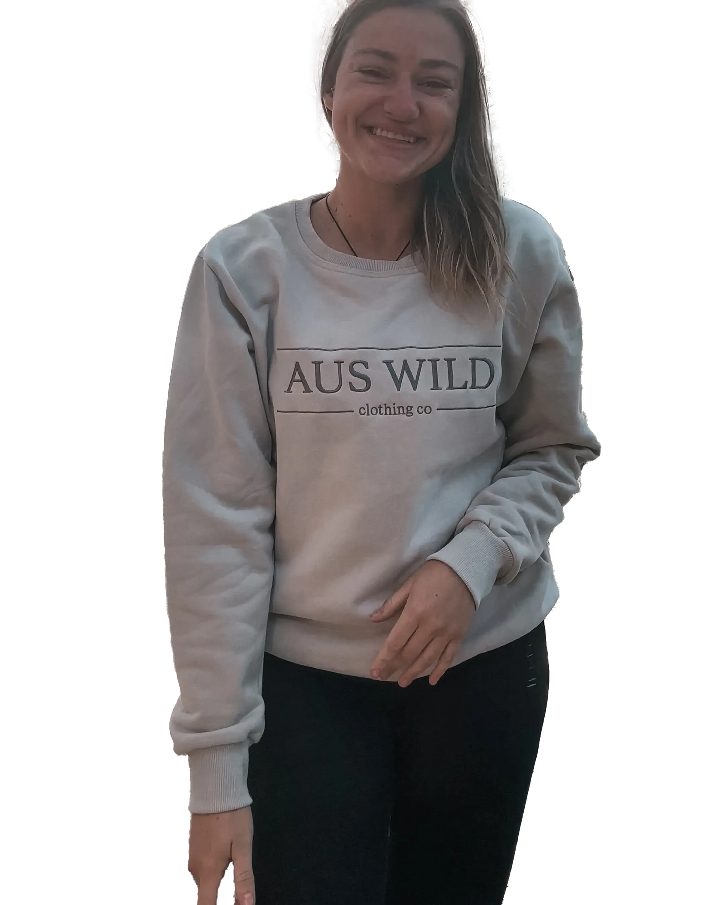 Albany Crew - Grey Aus Wild Clothing Co