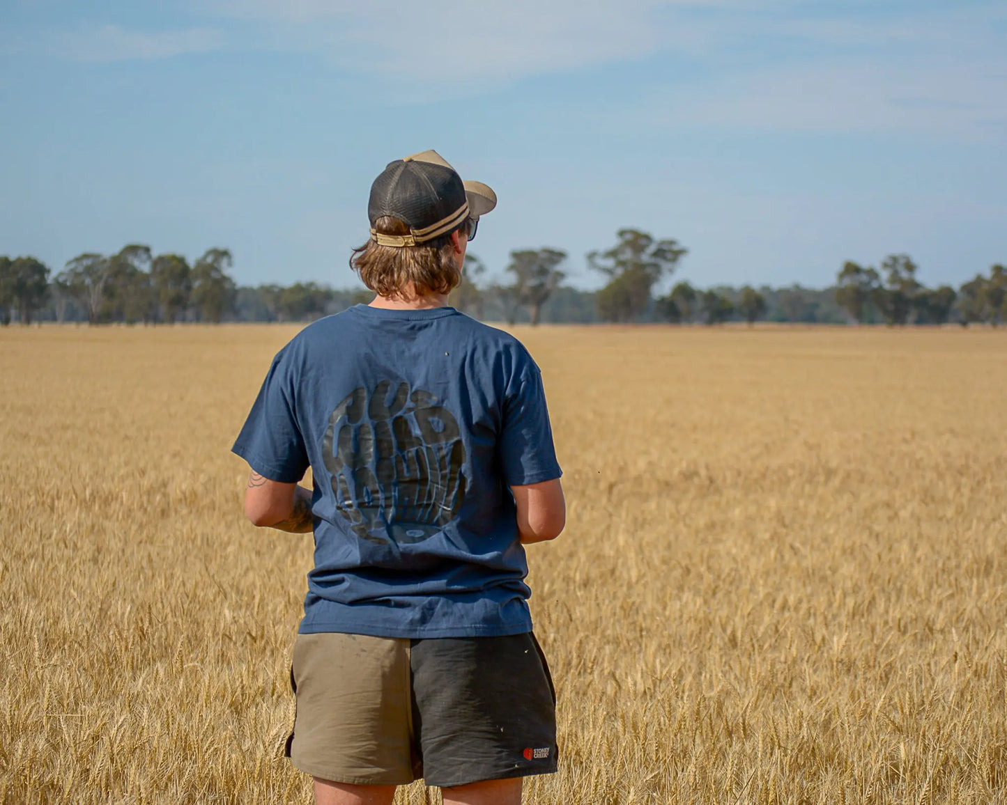 Augathella T-Shirt - Navy Blue Aus Wild Clothing Co
