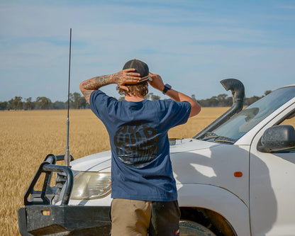 Augathella T-Shirt - Navy Blue Aus Wild Clothing Co