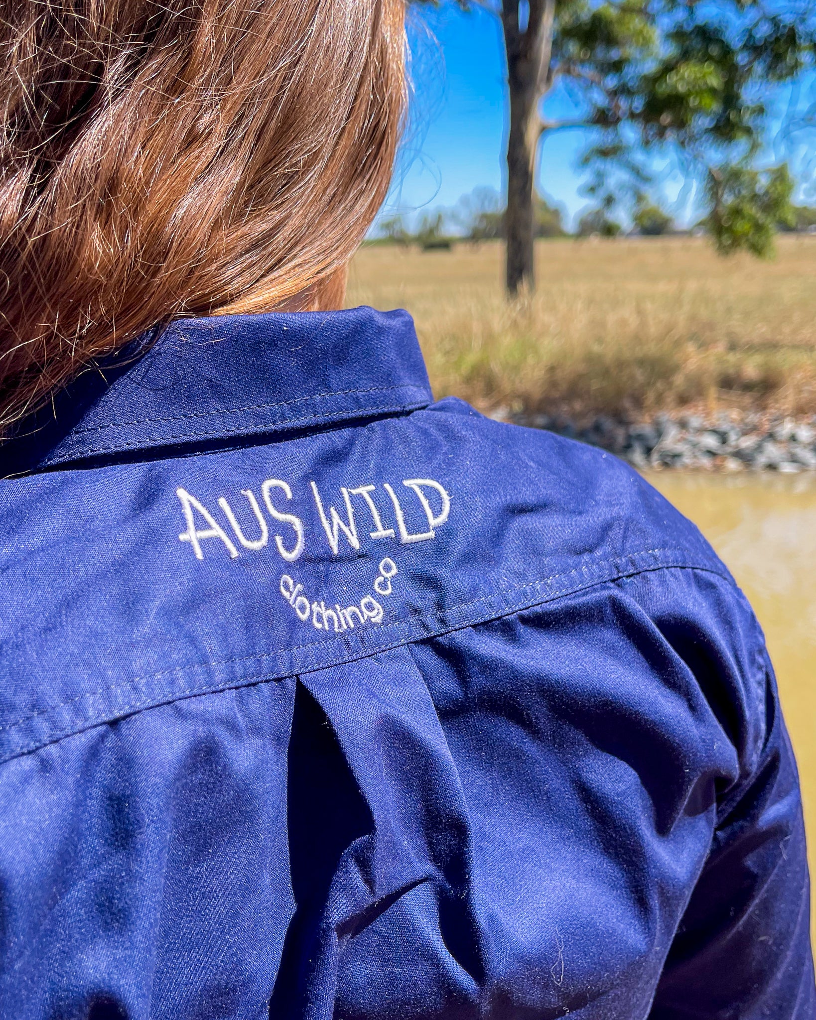 Penong Work Shirt - Navy Aus Wild Clothing Co