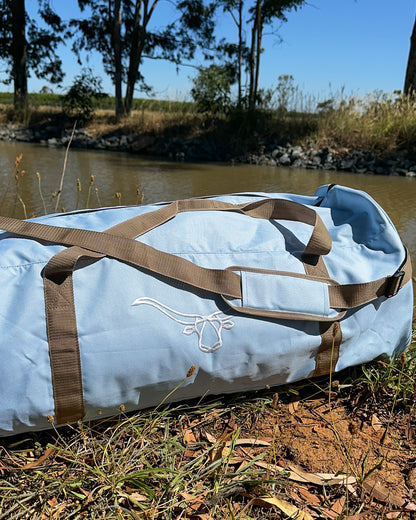 Rosebud Duffle Bag - Blue Aus Wild Clothing Co