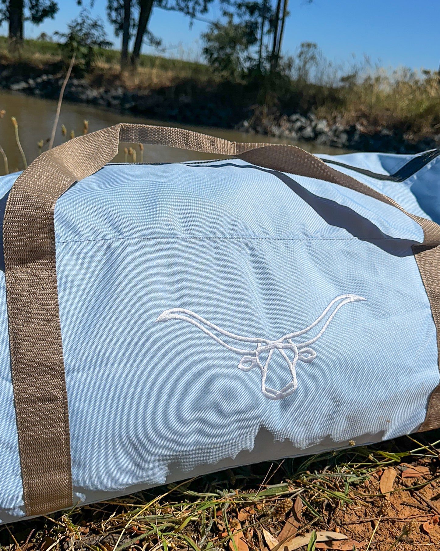 Rosebud Duffle Bag - Blue Aus Wild Clothing Co