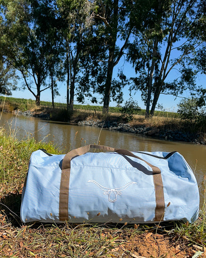 Rosebud Duffle Bag - Blue Aus Wild Clothing Co