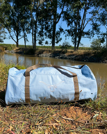 Rosebud Duffle Bag - Blue Aus Wild Clothing Co