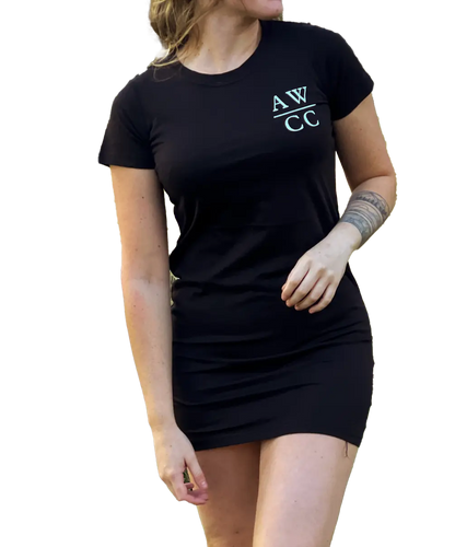 Barwon TShirt Dress - Black Aus Wild Clothing Co