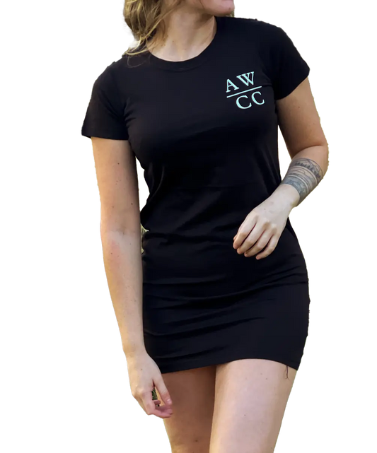 Barwon TShirt Dress - Black Aus Wild Clothing Co