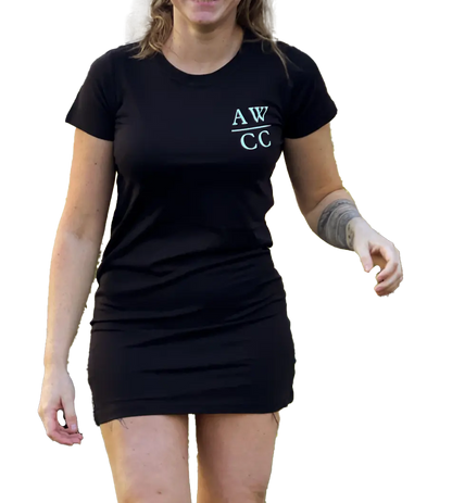 Barwon TShirt Dress - Black Aus Wild Clothing Co