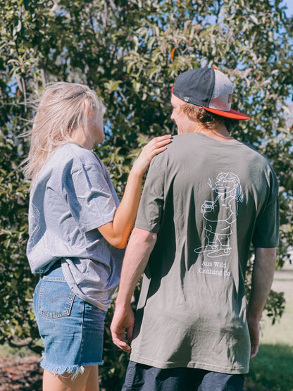 Bogan Gate Tee - Army Green Aus Wild Clothing Co