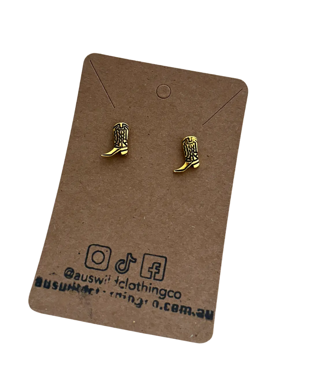 Boot Stud Earrings by Aus Wild Clothing Co