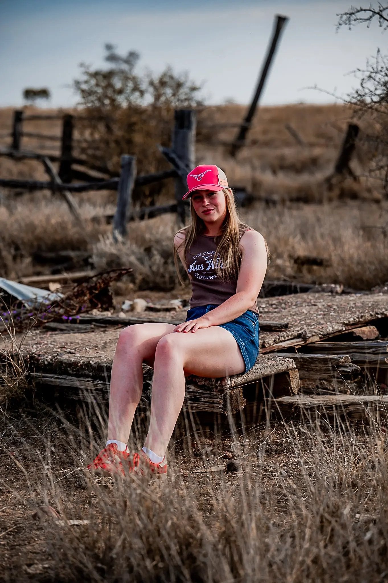 Braidwood Cropped Tank - Coffee Aus Wild Clothing Co