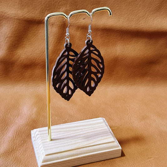 Brown Leaf Dangles Aus Wild Clothing Co