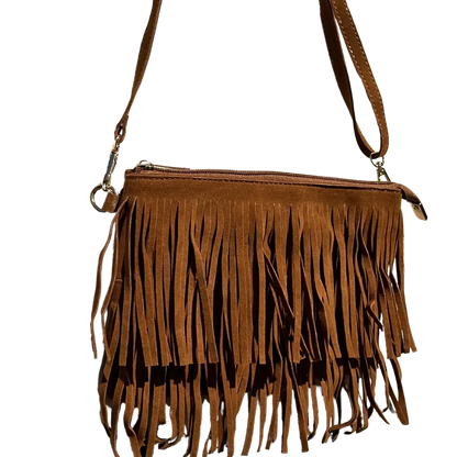 Brown Shoulder Tassle Purse Aus Wild Clothing Co