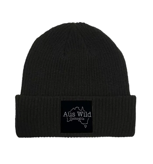 Buller Beanie - Black Aus Wild Clothing Co