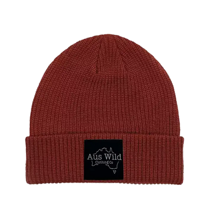 Buller Beanie - Burgundy Aus Wild Clothing Co