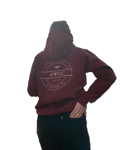 Byron Hoodie - Burgundy Aus Wild Clothing Co