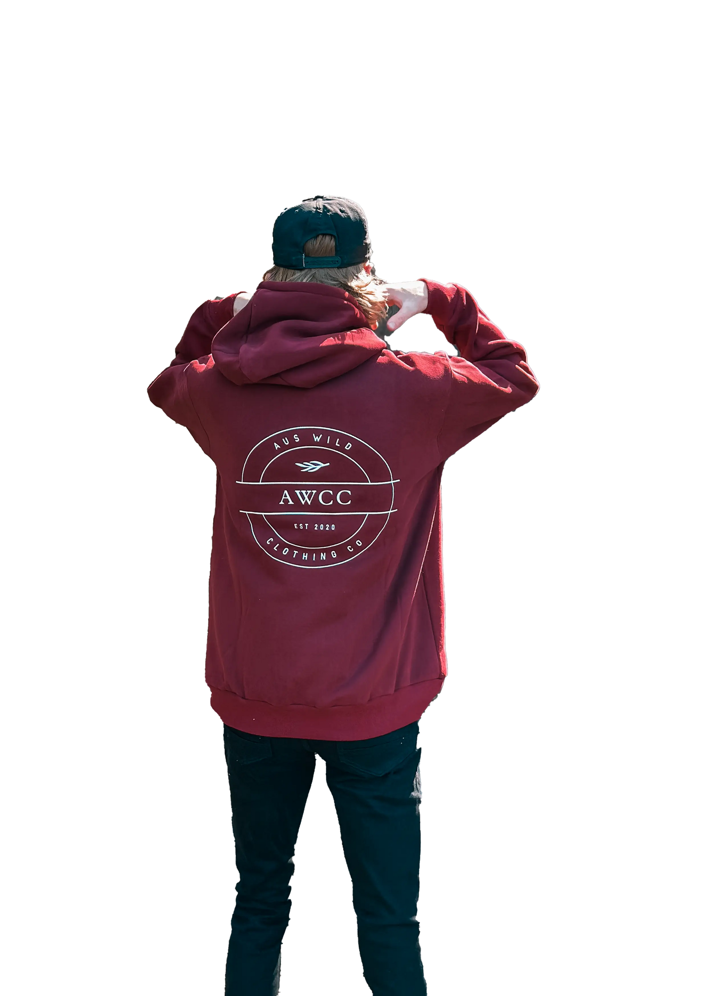 Byron Hoodie - Burgundy Aus Wild Clothing Co