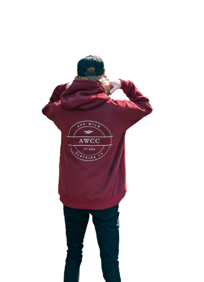 Byron Hoodie - Burgundy Aus Wild Clothing Co