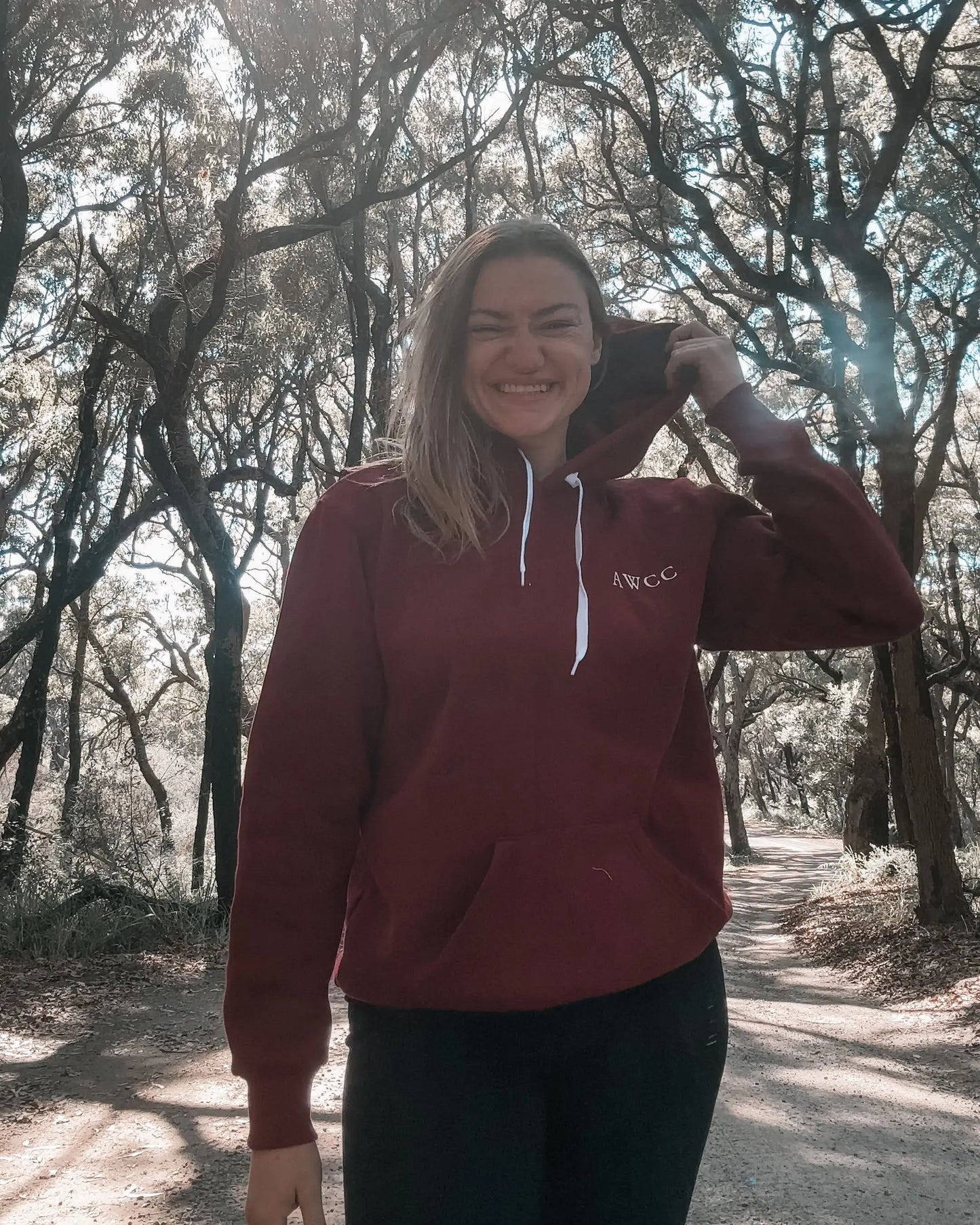 Byron Hoodie - Burgundy Aus Wild Clothing Co