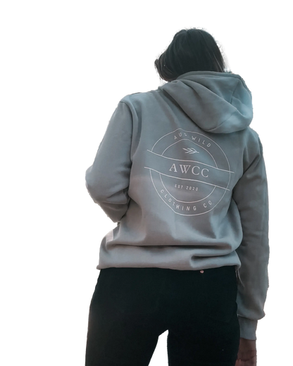 Byron Hoodie - Grey Aus Wild Clothing Co